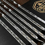 Шашличний набір шампурів Grills G20 подарунок чоловікові на день народження ювілей пікнік барбекю 35 років 50 років, фото 9