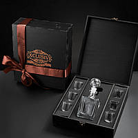 Подарунковий набір 6 стопок і графин 500 мл стильний подарунок чоловікові на ювілей дня народження Новий рік