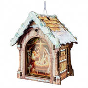 Новорічна ялинкова іграшка «Будинок», висота 9,5 см