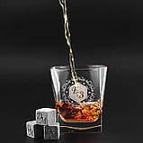 Подарунковий набір 6 кришталевих склянок для віскі зі стеатитовими охолоджувальними каменями для ідеального подарунка чоловікові, фото 9