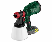 Акумуляторний фарборозпилювач 1200 мл 20 В Parkside Краскопульт для фарби будівельний Фарбувальний фарборозпилювач