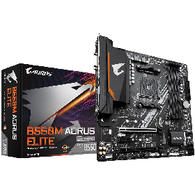 Материнська плата Gigabyte B550M Aorus Elite (sAM4, AMD B550, PCI-Ex16)