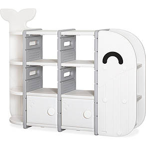 Стелаж органайзер з поличками для зберігання іграшок та речей Mealux Bubbles, фото 2