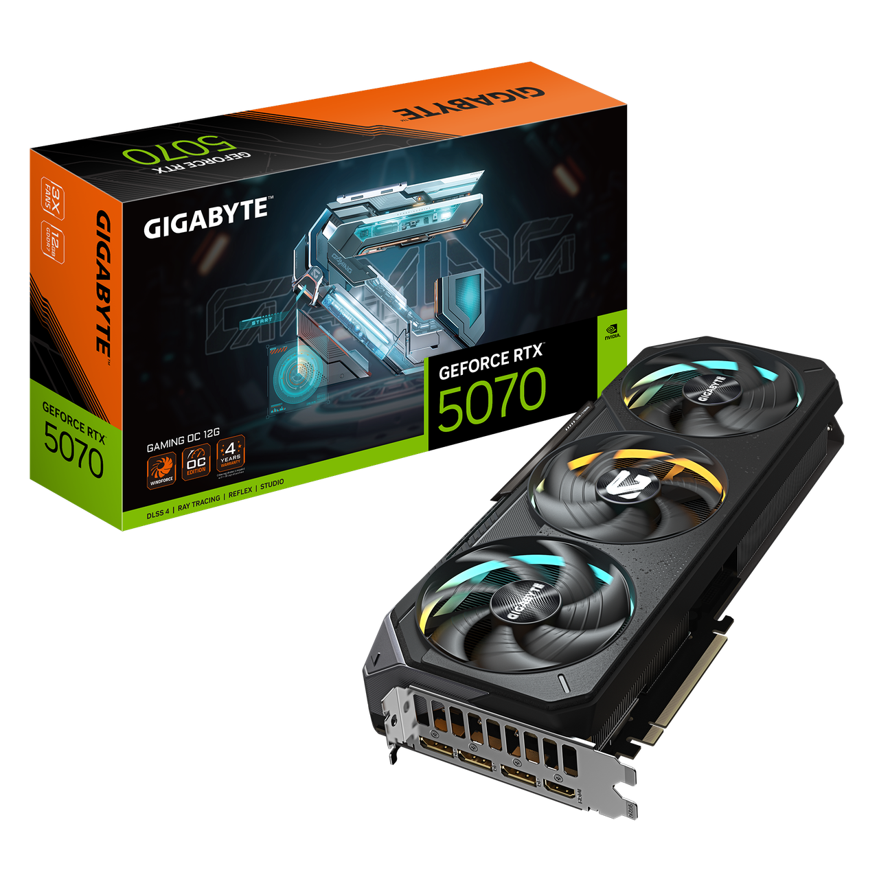 Відеокарта Gigabyte GeForce RTX5070 Gaming OC 12G, фото 1