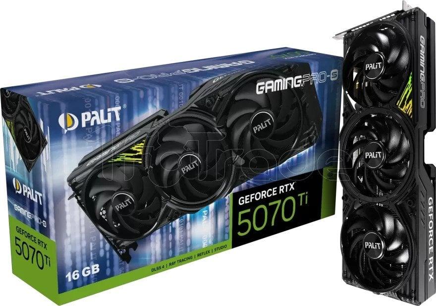 Відеокарта Palit GeForce RTX5070 Ti GamingPro S 16GB, фото 1