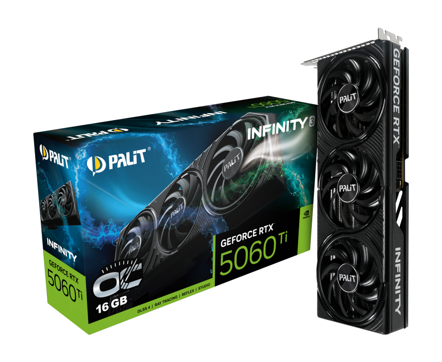 Відеокарта Palit GeForce RTX5060 Ti INFINITY 3 OC 16G, фото 1