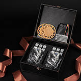 Подарунковий набір для віскі з камінням і келихами Bohemia Casablanca 300 мл кубики для охолодження напоїв, фото 3