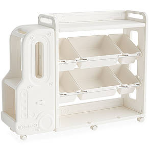 Стелаж органайзер з контейнерами-ящиками для зберігання іграшок речей книг Mealux Sheriff, фото 2