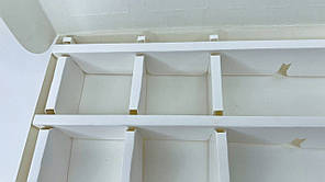 *10 шт* / Перегородка на 24 осередка / 400х280х40 мм / Об'ємна / Біла