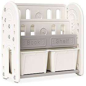 Дитячий органайзер для іграшок та книг пластиковий Mealux Kub