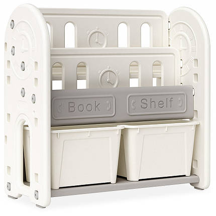 Дитячий органайзер для іграшок та книг пластиковий Mealux Kub, фото 1