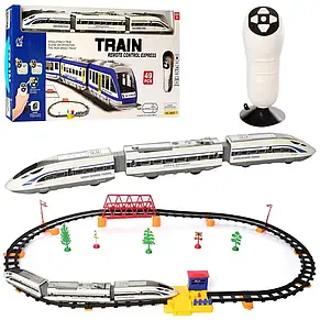 Залізниця 2805Y-2 з радіокеруванням, 2 локомотиви, вагон, звук, світло, довжина 264 см, фото 2