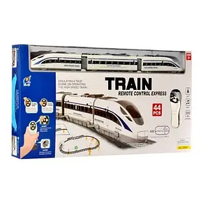 Залізниця 2805Y-2 з радіокеруванням, 2 локомотиви, вагон, звук, світло, довжина 264 см, фото 3