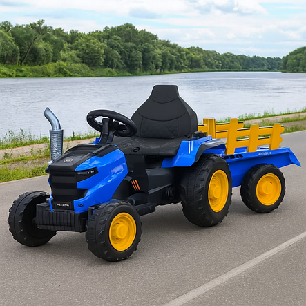 Трактор електромобіль дитячий M 6261EBLR-4 з акумулятором 12V7AH, музикою, bluetooth та EVA колесами, фото 2