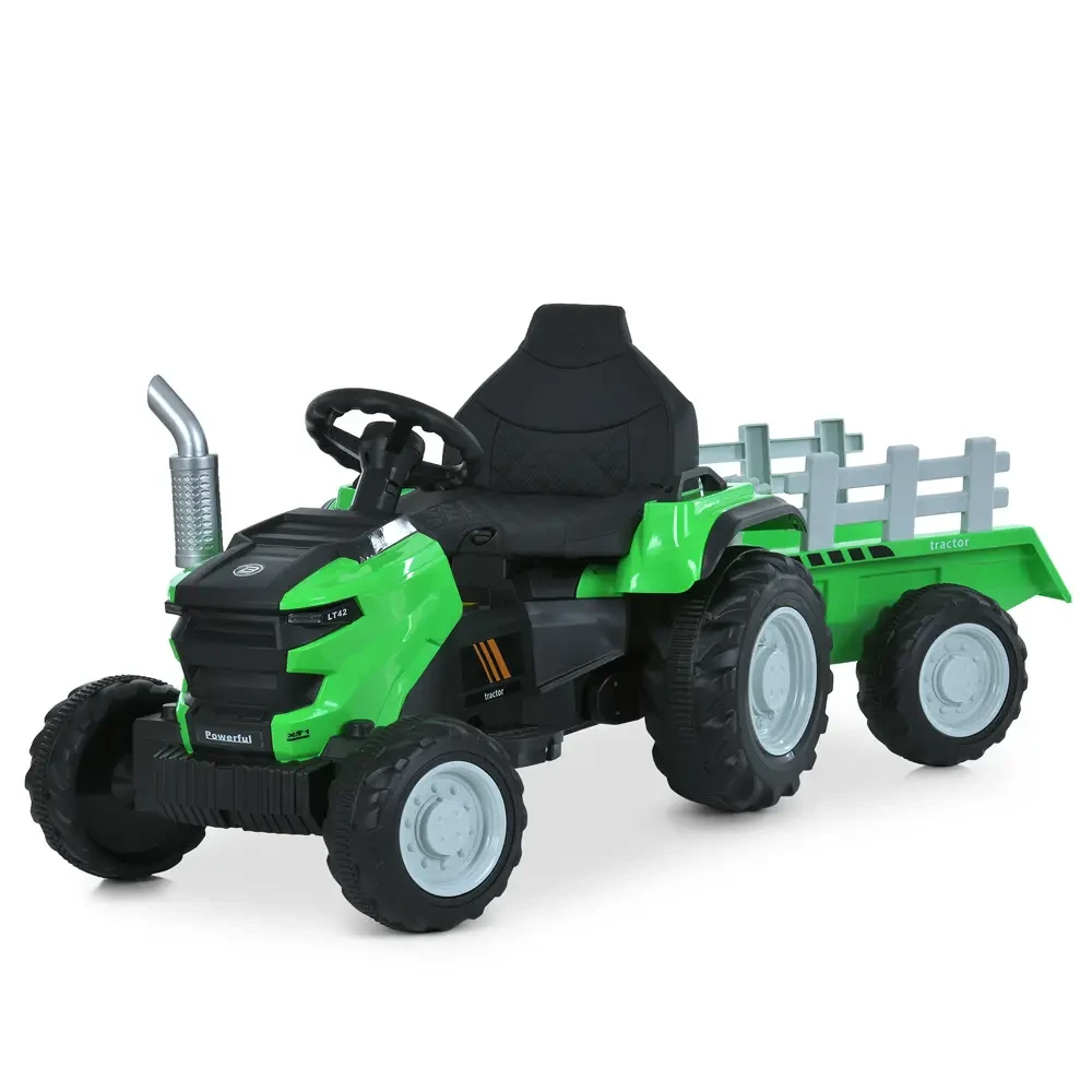 Трактор електромобіль дитячий M 6261EBLR-5 з акумулятором 12V7AH, музикою, bluetooth та EVA колесами