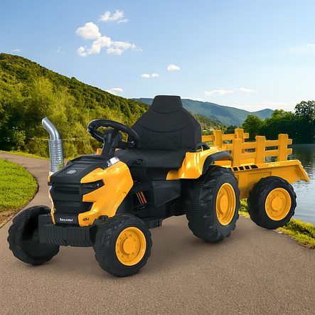 Трактор електромобіль дитячий M 6261EBLR-3 з акумулятором 12V7AH, музикою, bluetooth та EVA колесами, фото 2