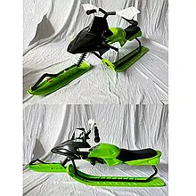 Снігокат MS 4636-1 з кермом, м’яким сидінням та металевою рамою