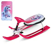 Снігокат MS 1778-10 з м’яким сидінням, регульованим положенням керма та металевою рамою