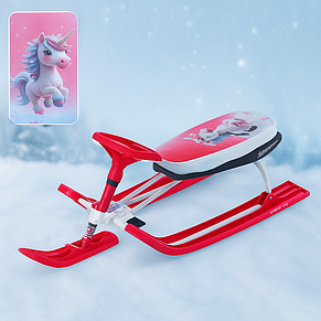 Снігокат MS 1778-10 з м’яким сидінням, регульованим положенням керма та металевою рамою, фото 2