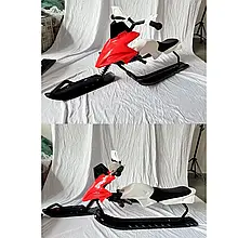 Снігокат MS 4636-2 з кермом, м’яким сидінням та металевою рамою