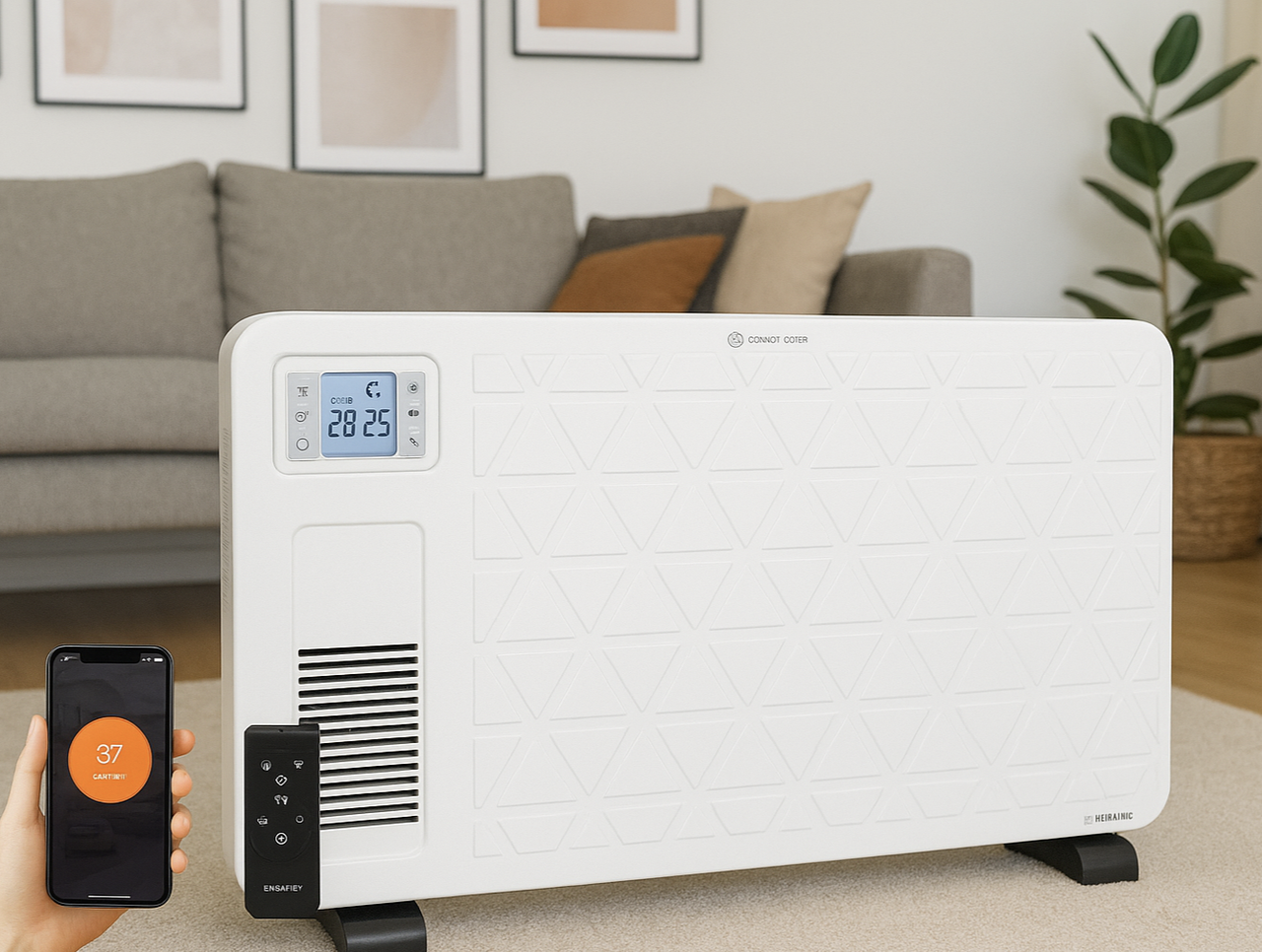 Енергозберігаючий електричний конвектор KAMINER ZIFLO 2300 Вт, WiFi-додаток, фото 1