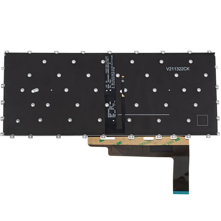 Клавіатура для ноутбука MSI (Modern 14 C7) rus, black, підсвічування клавіш, без кадру, фото 1