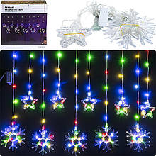 Гирлянда електрична Сніжинка+Зірка  5+5лапм 261-3/6261-4