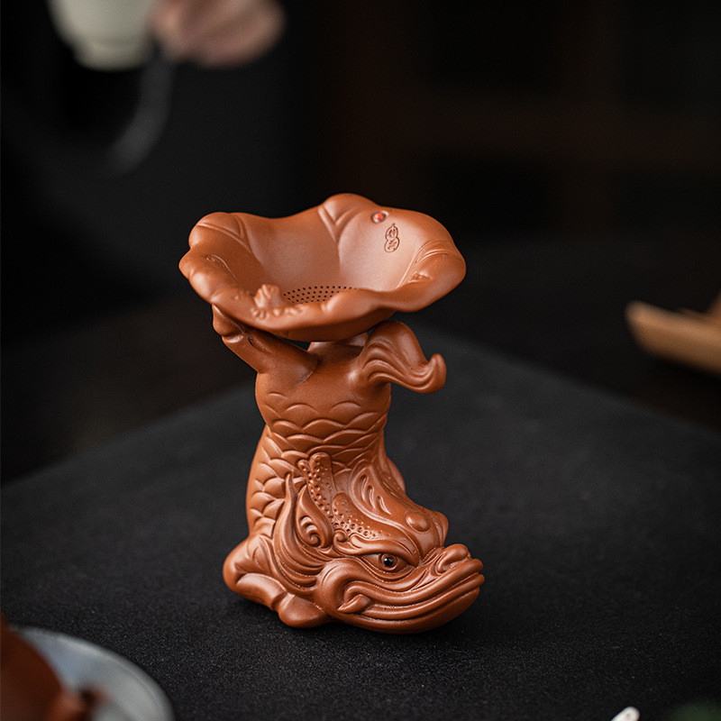 Керамічне ситечко для чаю «Риба-Дракон», фото 1