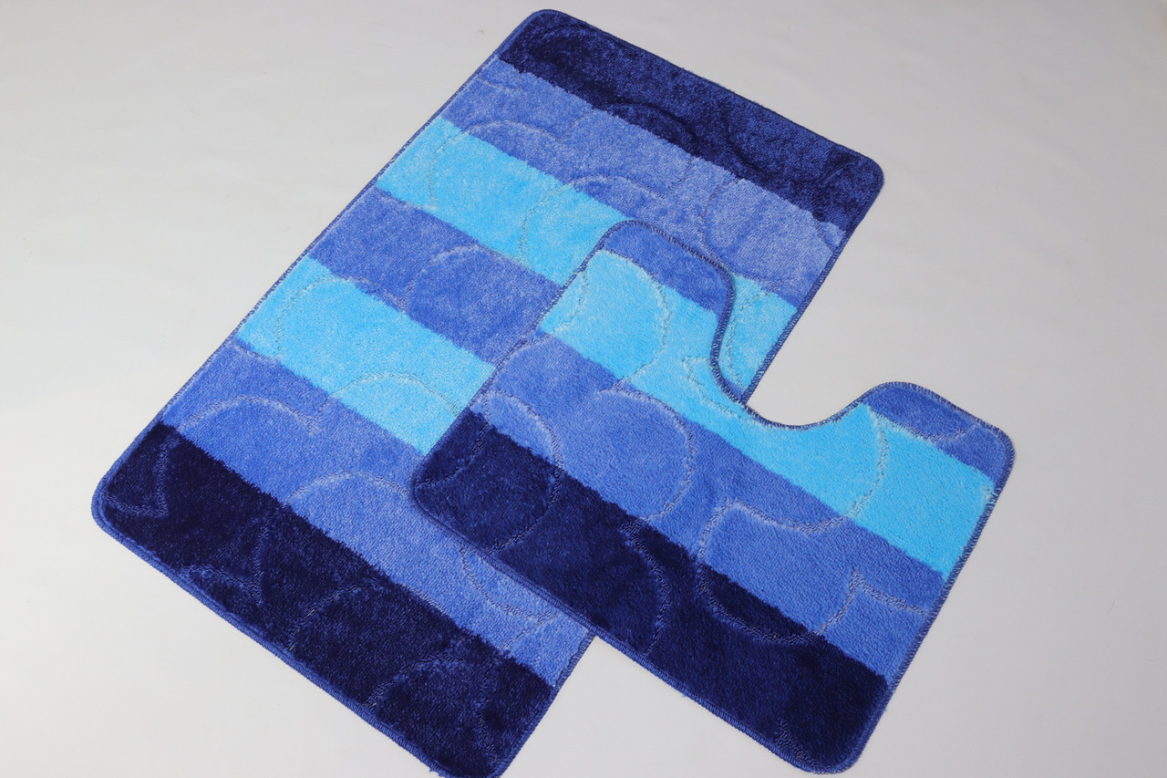 Набір килимків у ванну та туалет Vonaldi Multicolor 80*50 см та 40*50 см 05257/s