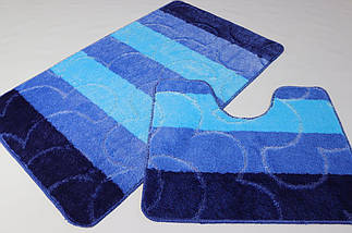 Набір килимків у ванну та туалет Vonaldi Multicolor 80*50 см та 40*50 см 05257/s, фото 2