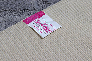 Набір килимків у ванну та туалет Vonaldi 100*60 см та 50*60 см lightgrey 10669, фото 3