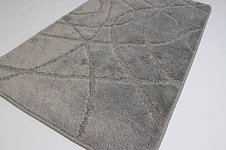 Набір килимків у ванну та туалет Vonaldi 100*60 см та 50*60 см lightgrey 10669, фото 4