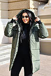Жіноча зимова куртка пальто великого розміру новинка 2025, фото 4