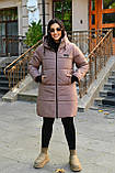 Жіноча зимова куртка пальто великого розміру новинка 2025, фото 2