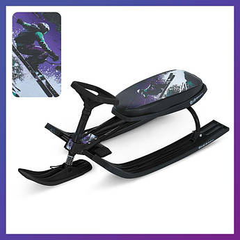 Дитячий снігокат MS 1778-4 з низькою рамою Чорний