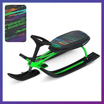 Дитячий снігокат MS 1778-7 з низькою рамою Зелений