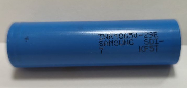 Акумулятор Samsung INR18650 29E E7 3.6 V Li-ion 2900 mAh розрядний струм 8.25A, фото 1