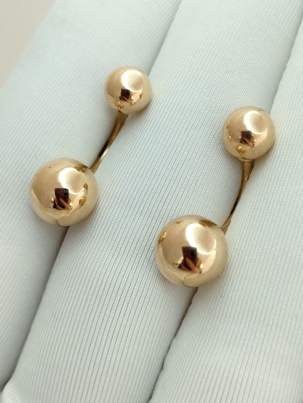 Золоті сережки кулі