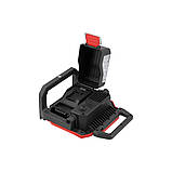 Прожектор переносний COB-діодний від акумулятора Li-Ion 18В і електромережі (6000/1800 Lm) без акумулятора Yato YT-829600, фото 7