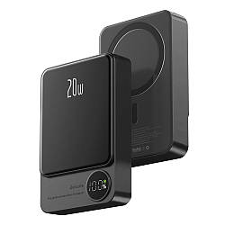 Зовнішній портативний акумулятор 10000 mAh, 20W, MagSafe, Чорний / УМБ PowerBank / Повер банк 10000 mah