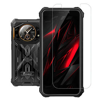 Скло на Fossibot F101 Pro | F101P захисне протиударне Full Screen 5D | 9H | 2.5D | Nano - покриття "HYPER"