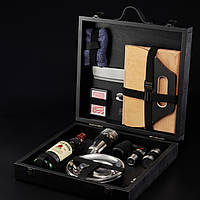 Туристичний набір для пікніка на 6 персон у валізі посуд для відпочинку на природі та кемпінгу