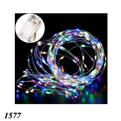 Гірлянда Крапля роси кольорова 2хАА+ 2 м (10шт)