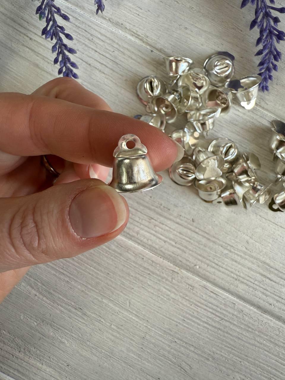 Дзвіночки 15 мм  , срібло  20 шт