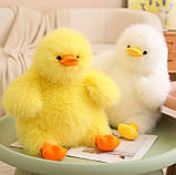 М’яка іграшка Каченя пухнасте жовте 35 см, фото 5