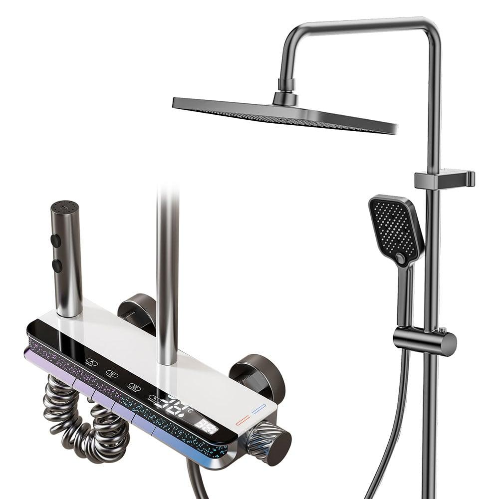 Душова система iHunt MZ130GR — цифрове керування, LED-дисплей, 4 режими потоку, фото 1