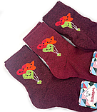 Шкарпетки дитячі махрові "Love" бурдові 16 р. (12 пар!) (Зимові) Варос, фото 2