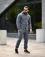 Флісовий спортивний чоловічий костюм Audsa+ сірий, Спортивний чоловічий костюм фліс