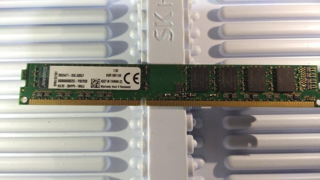 8GB DDR3 1600MHz Kingston PC3 12800U 2Rx8 RAM Оперативна пам'ять KVR16N11/8, фото 1