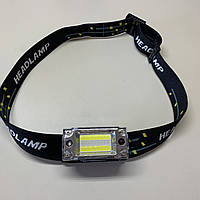 Налобний акумуляторний ліхтар з датчиком руху біле червоне світло 2 кріплення